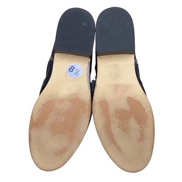 Michael Michael Kors Women’s Black Leather Buckle Side Zip Ankle Bootie Size 8.5 - Picture 6 of 9